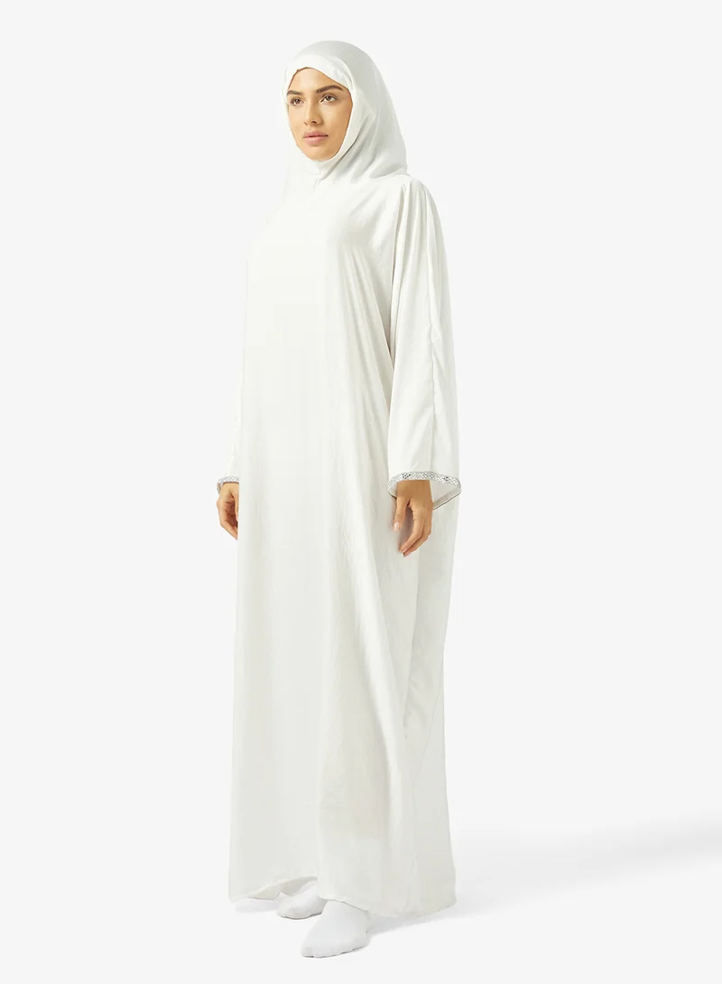 هيا كلوزيت فستان صلاة بأكمام واسعة وقبعة